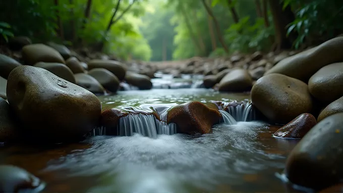 10 Heures de Sons de Ruisseau Printanier | Bruit Blanc Naturel pour Sommeil et Méditation | Sans Publicité