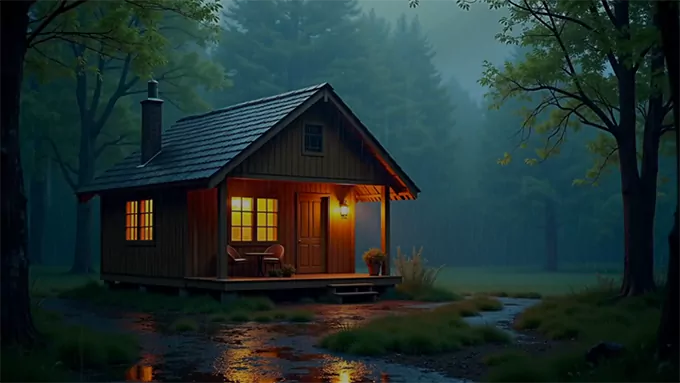 Pluie Nocturne Apaisante | 10 Heures de Bruit Blanc | Sons Naturels pour Dormir | Méditation et Relaxation | Ambiance Pluie