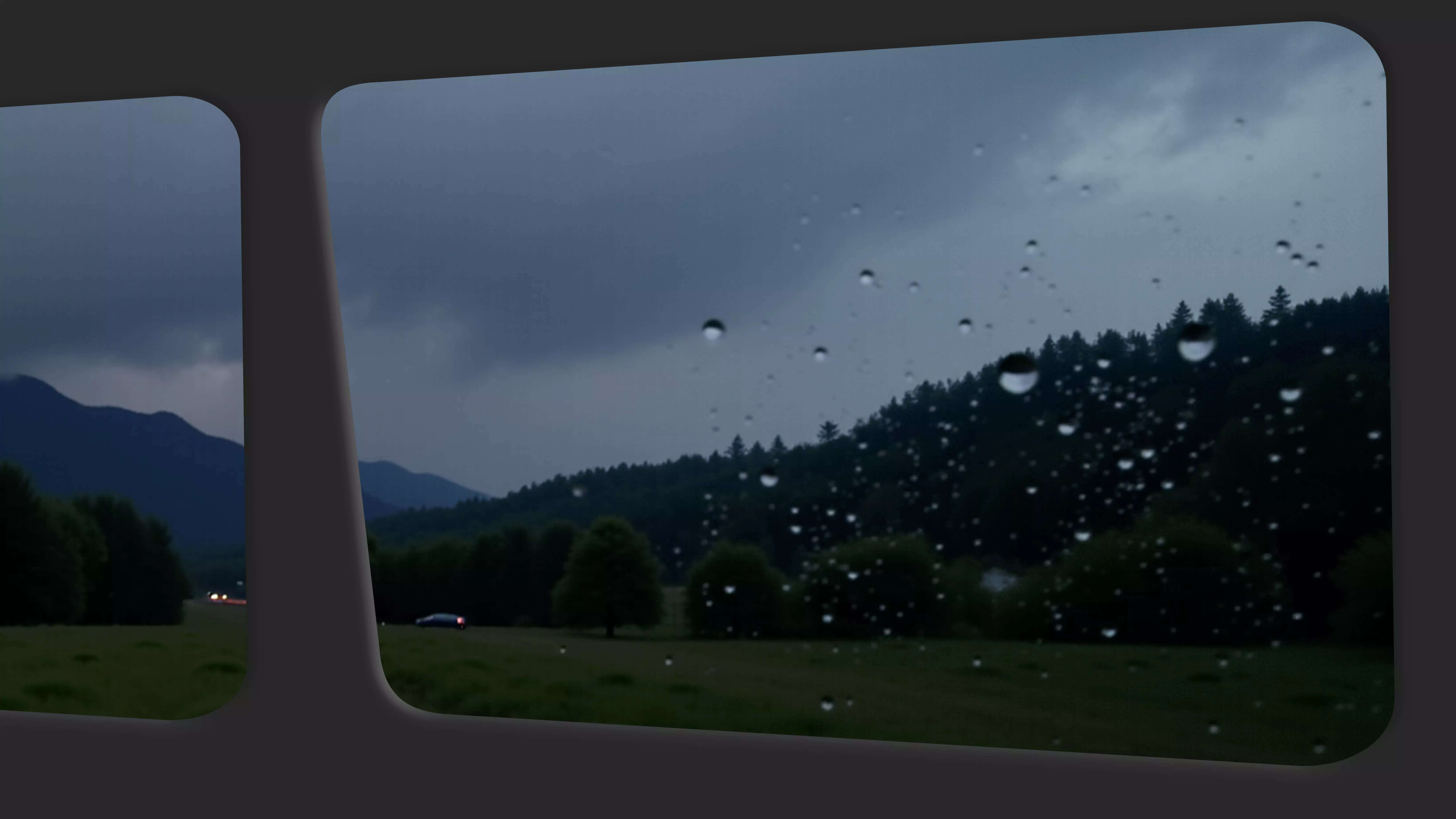 Bruit Blanc de Pluie dans la Voiture de 10 Heures - Pluie en Camping RV pour Dormir et Se Concentrer
