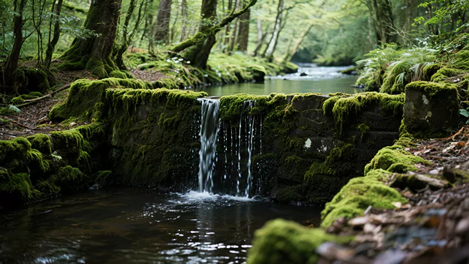 [10 Heures] Sons d'Eau du Barrage Forestier | Bruit Blanc Naturel | Ambiance de Cascade Pure | Sommeil/Concentration/Relaxation